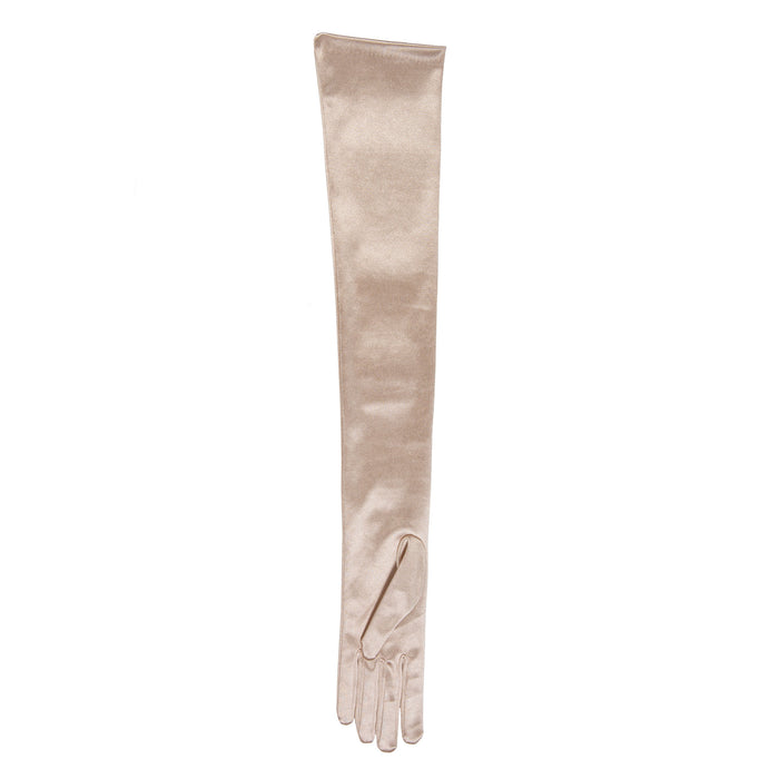 Women's Long Full Length Satin Evening Gloves