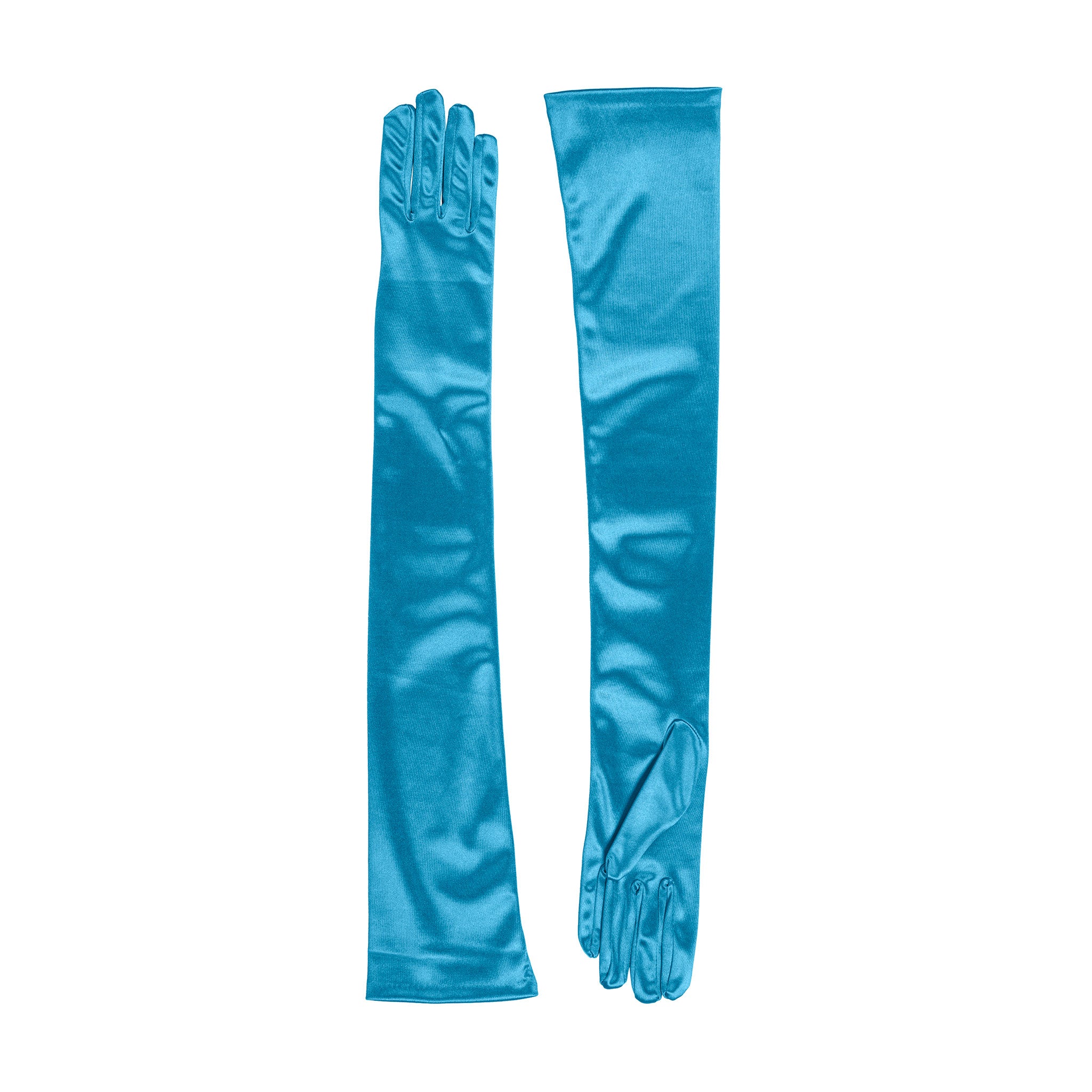 Blue evening gloves discount