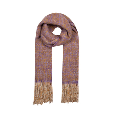 Women S Metallic Scarf With Tassels