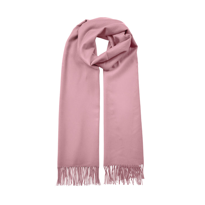 Women's Plain Pashmina Scarf with Tassels
