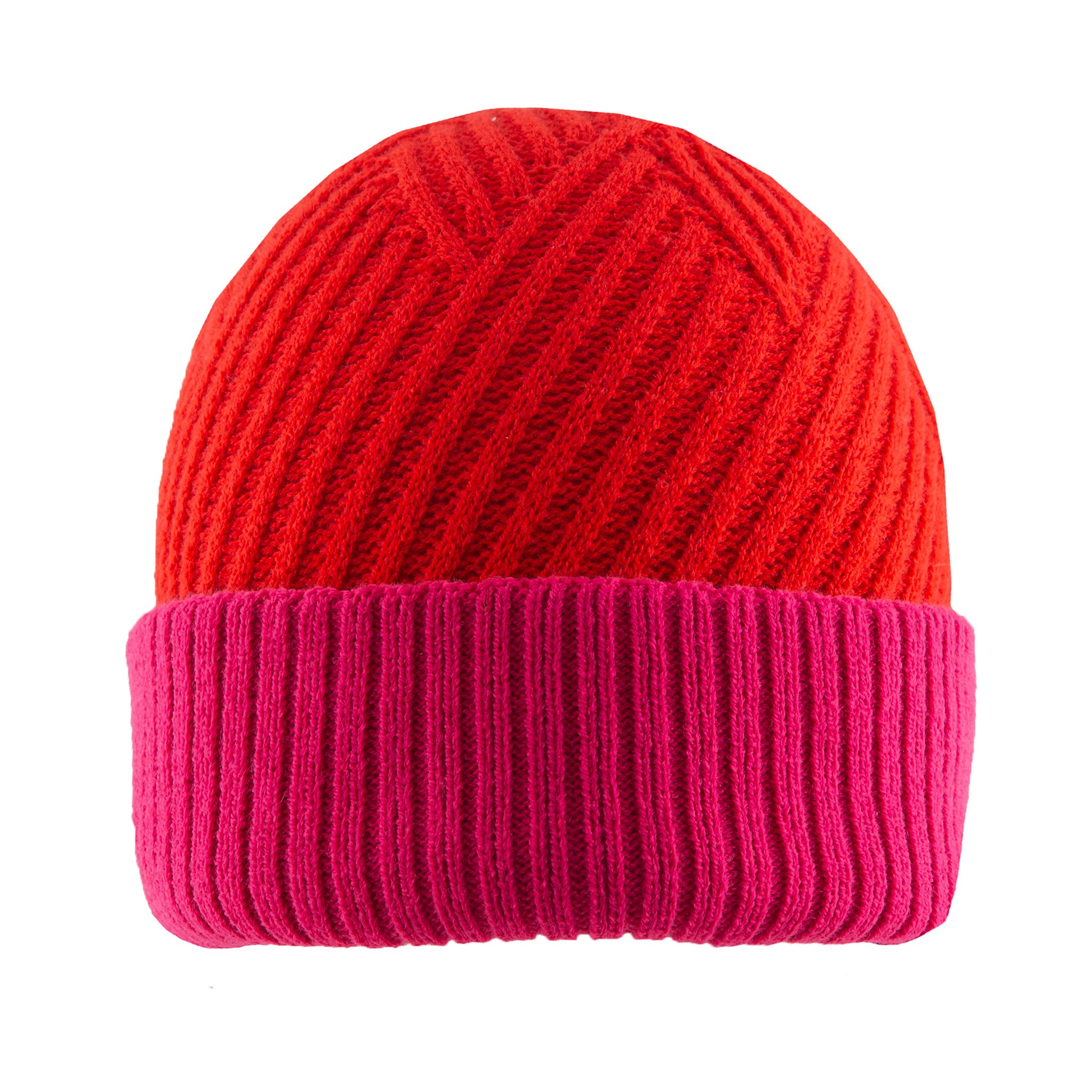 Women’s Patchwork Cable Knit Beanie Hat