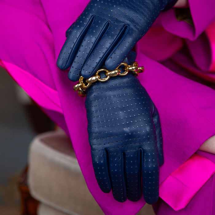 chinese dress ladies Women's Perforated Leather Gloves