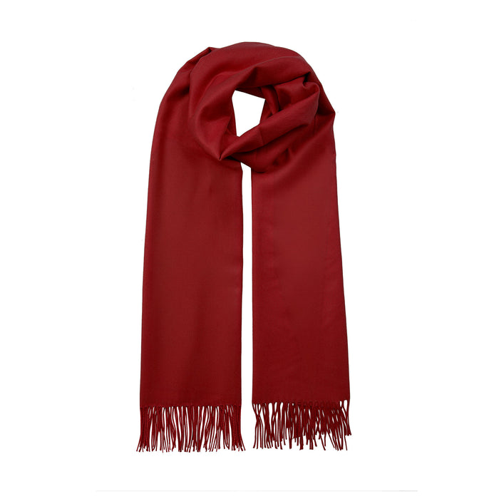 Women's Plain Pashmina Scarf with Tassels