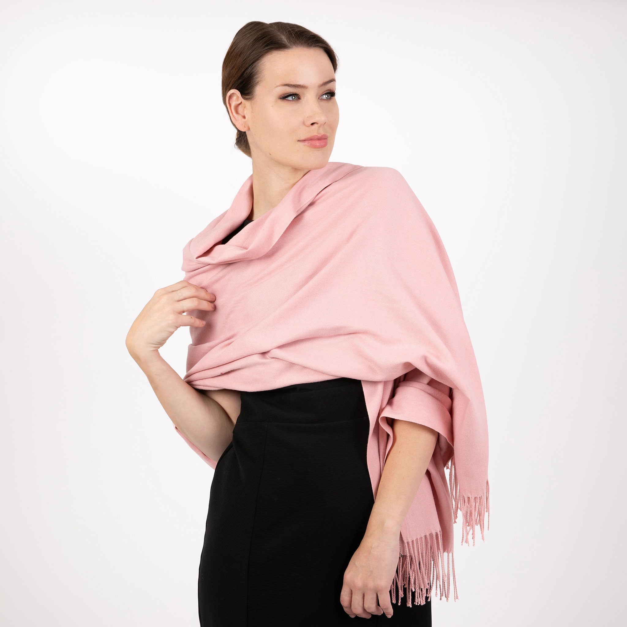 dusty pink shawl for wedding