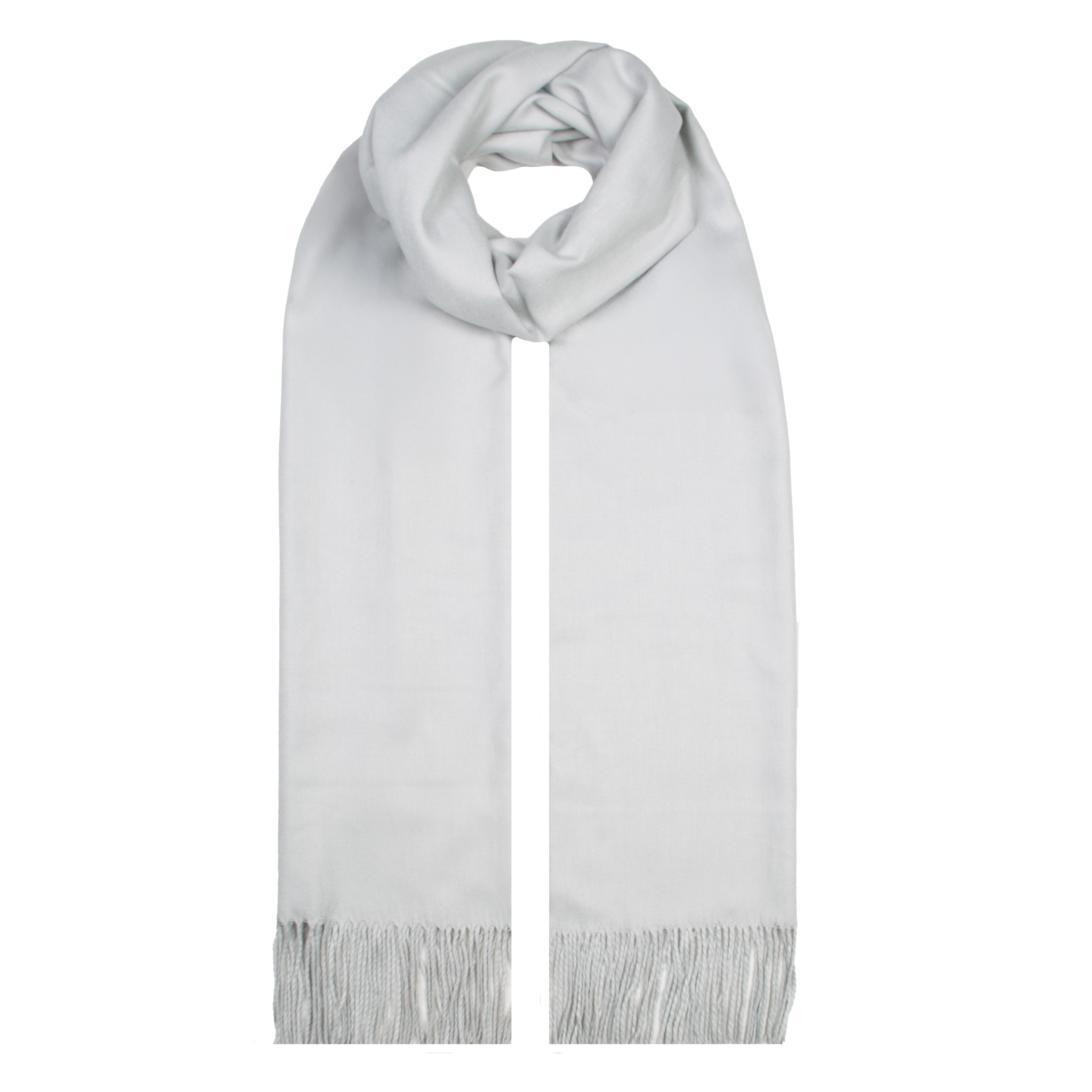 Women's Plain Pashmina Scarf with Tassels Dents