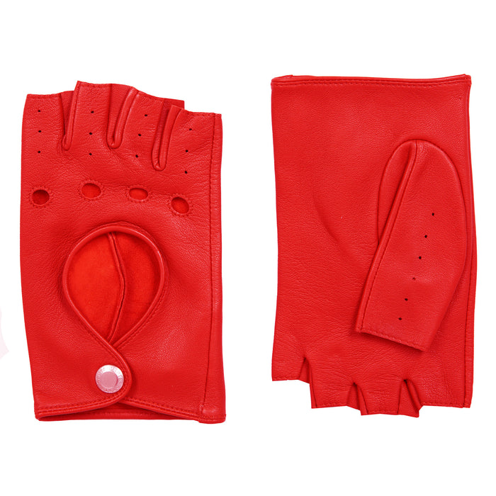 you & me fashion handschuhe Women's Fingerless Leather Driving Gloves