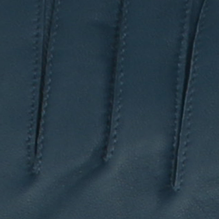 Women's Single Point Long Above Elbow Lined Leather Gloves Blueberry fingers