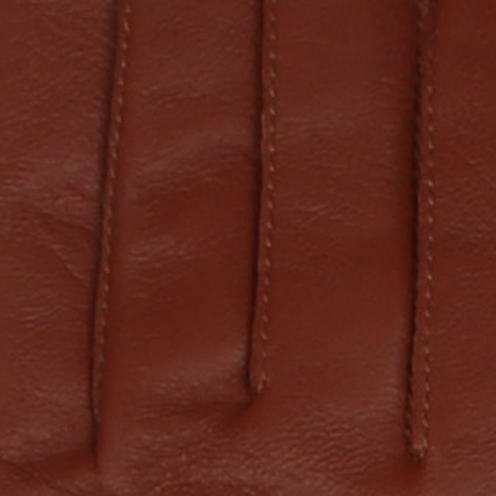 Women's Single Point Long Above Elbow Lined Leather Gloves cognac fingers