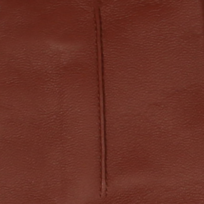 Women's Single Point Long Above Elbow Lined Leather Gloves cognac stitching
