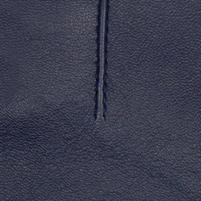 Women's Single Long Above-Elbow Lined Leather Gloves Navy stitching