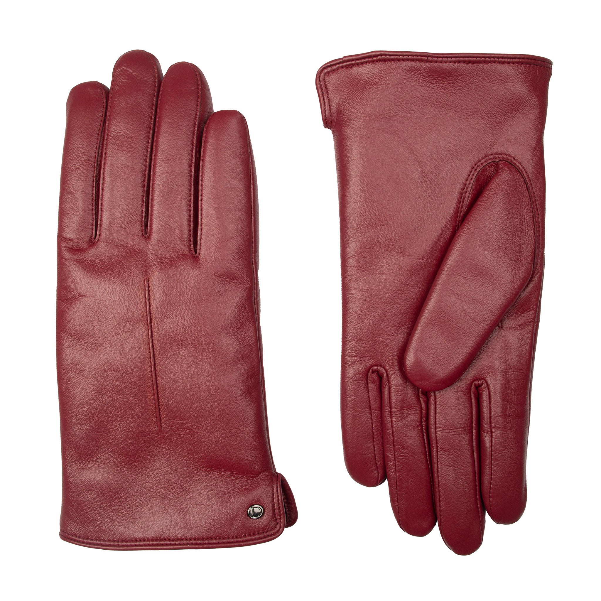 Women's Touchscreen Single-Point Lined Leather Gloves | Dents