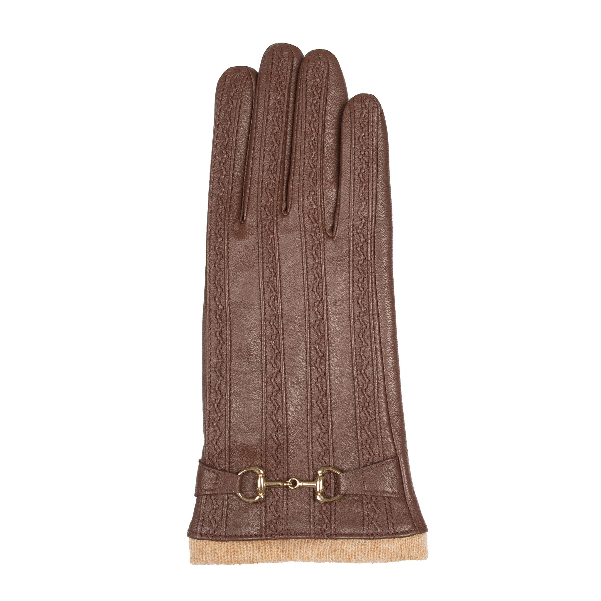 Women's Touchscreen Water-Resistant Wool Blend-Lined Leather