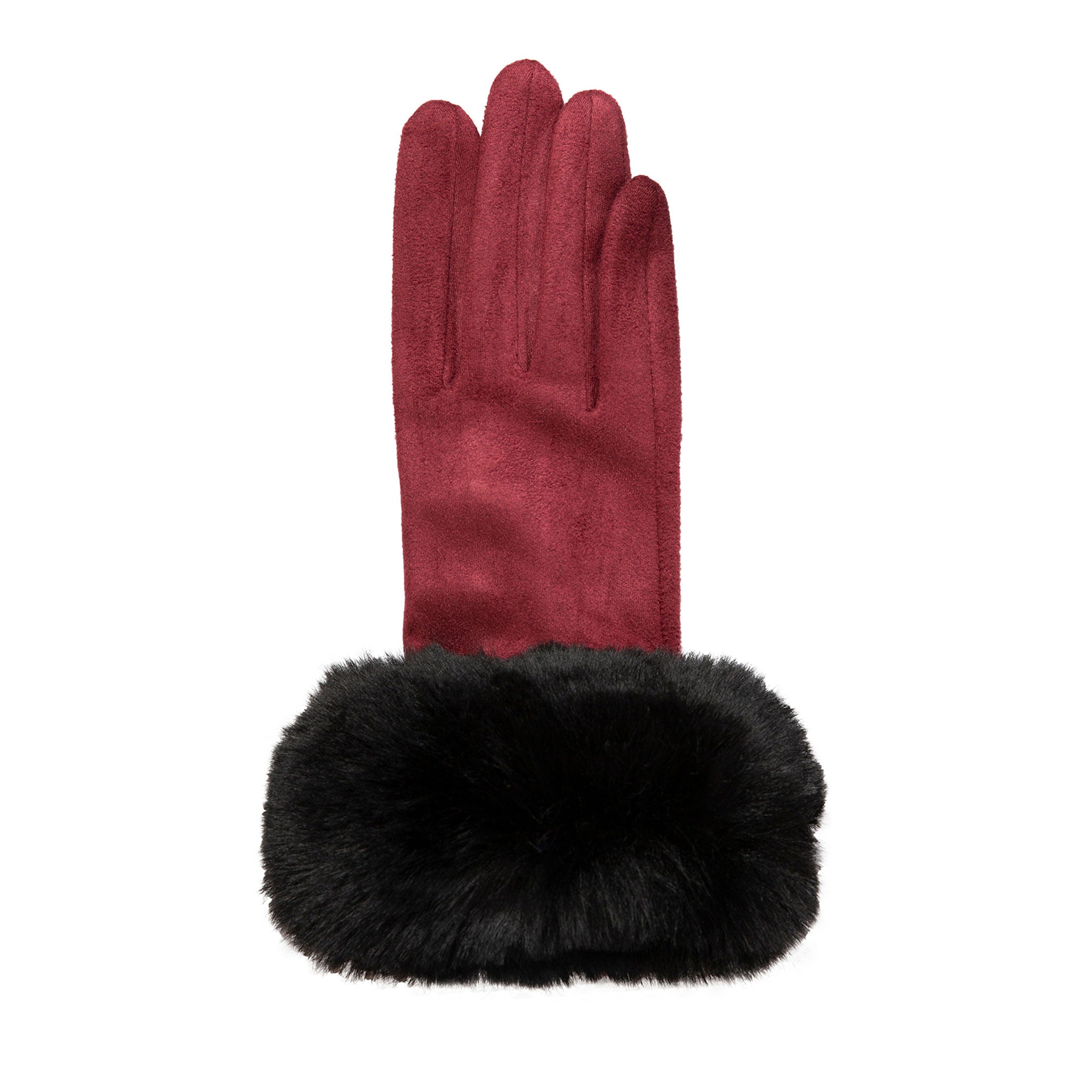 Women's Touchscreen Velour-Lined Faux Suede Gloves | Dents