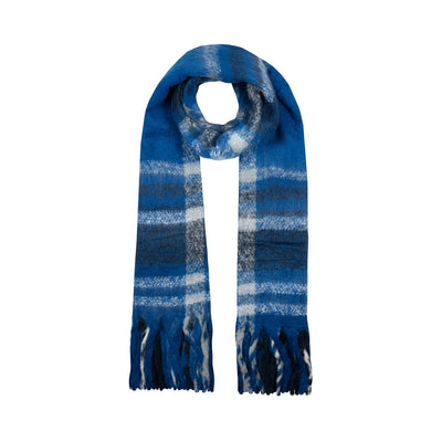 Women S Plaid Check Scarf With Tassels