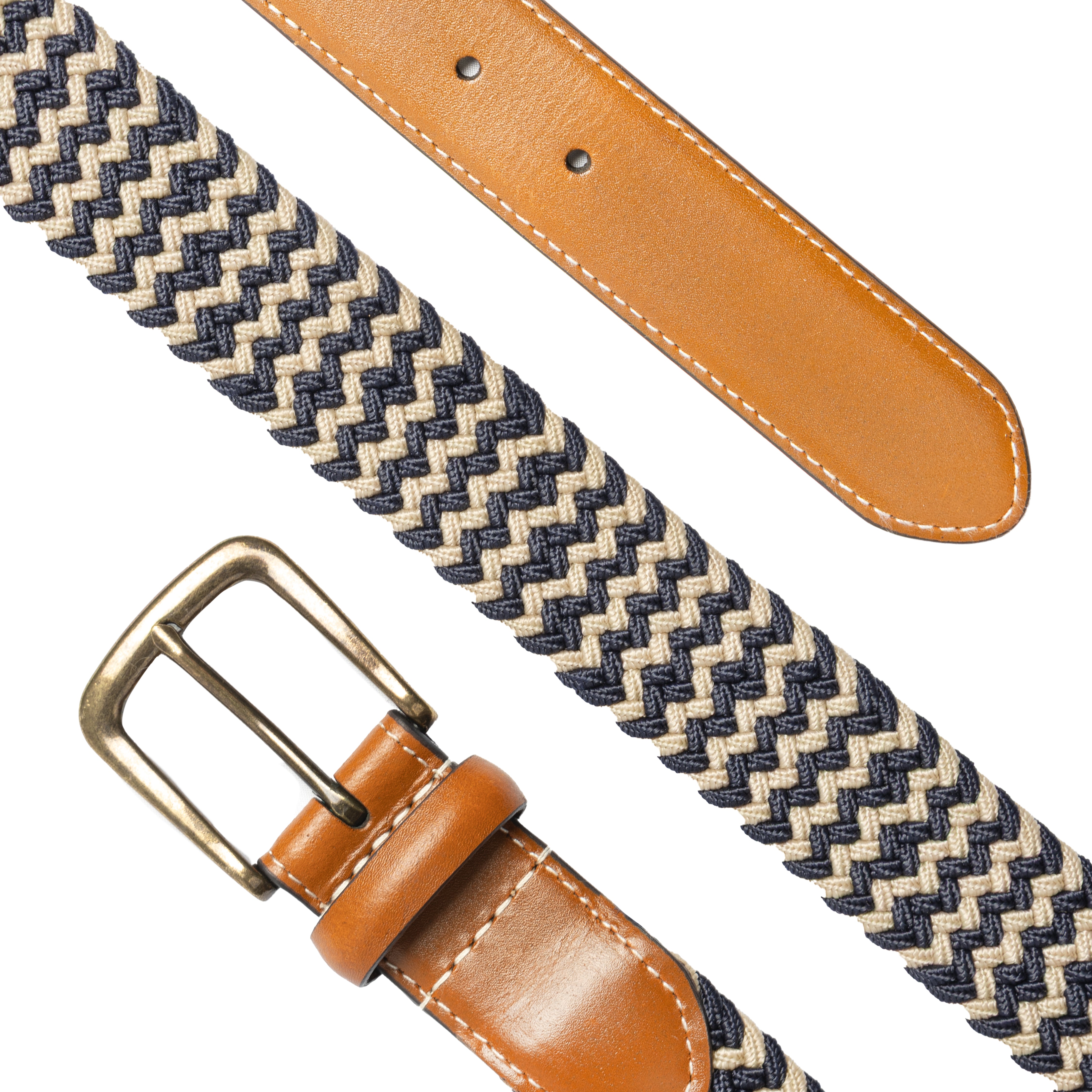 brown elastic belt