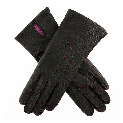 Featured Guantes de cuero de pecarí para mujer image