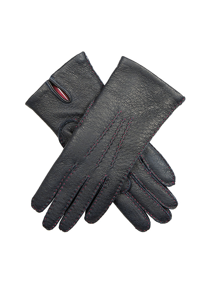 Women's Handsewn Cashmere Lined Peccary Leather Gloves | Dents