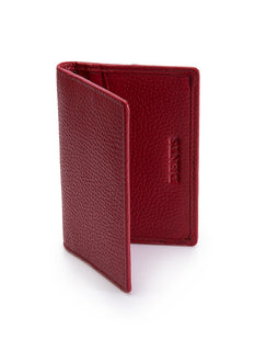 Men's Pebble Grain Leather Card Holder with RFID Blocking