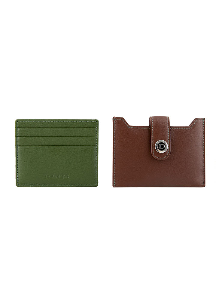Men's Smooth Nappa Leather Card Holder with RFID Blocking