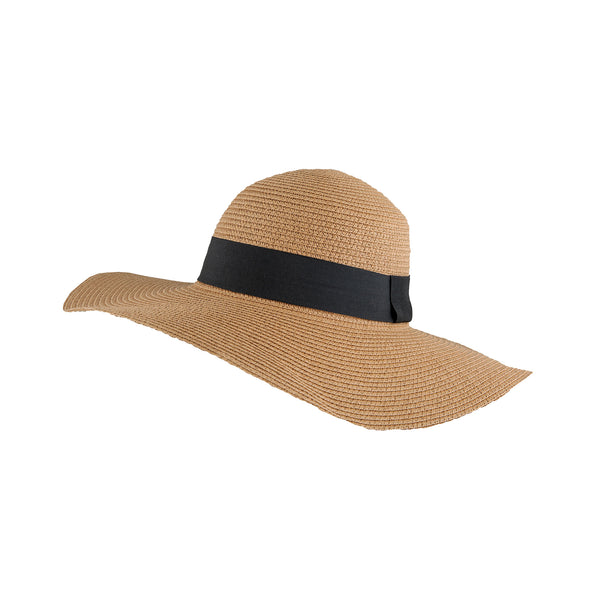 Women s Floppy Straw Sun Hat with Ribbon Dents