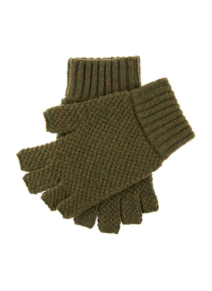 Half finger knitted shooting gloves