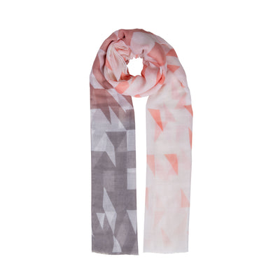 Women S Ombre Geometric Pattern Lightweight Scarf
