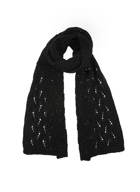 小物 th products \"KNIT SCARF\" BLACK 小物 th products 