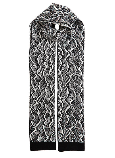 Reptile Print Knitted Scarf