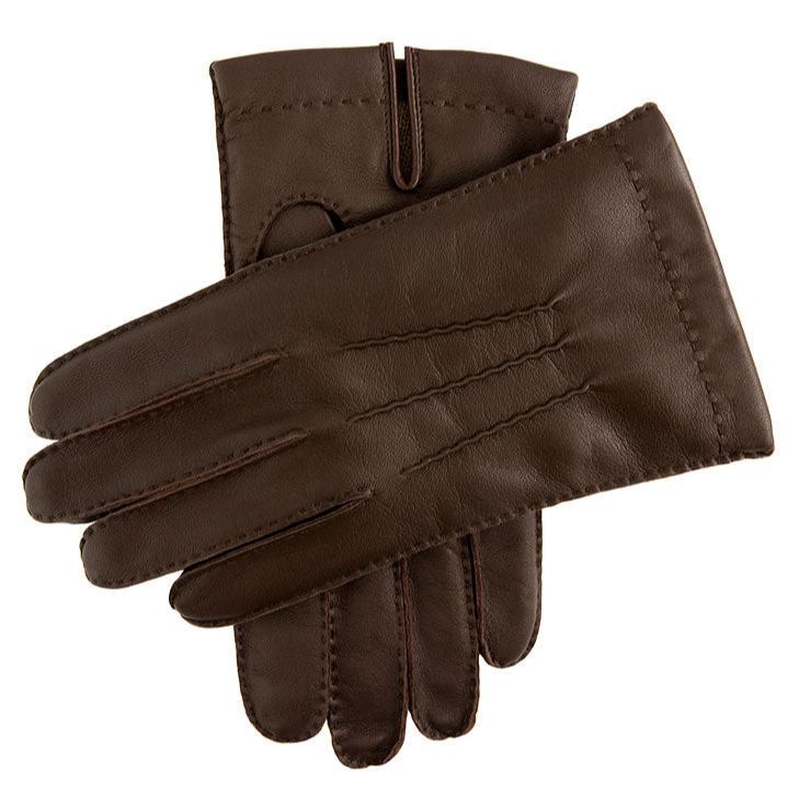 Mango Man leren handschoenen donkerbruin Mango Man leren handschoenen donkerbruin