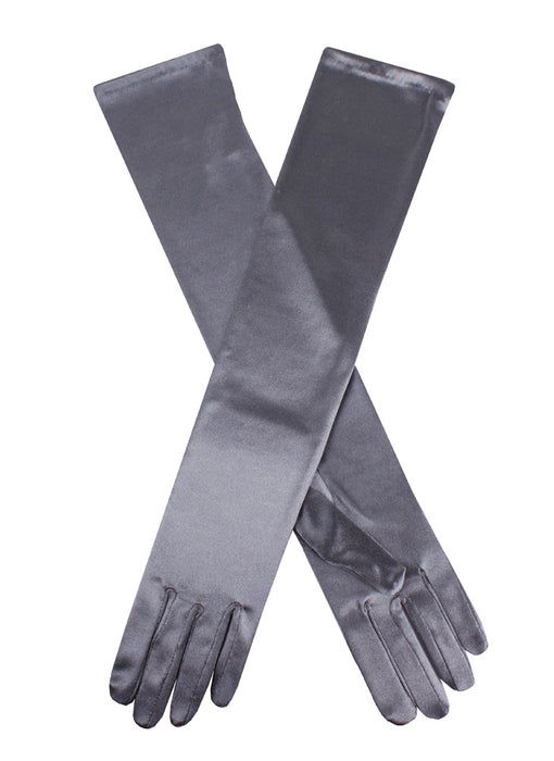 Women's Long Satin Formal Evening Gloves
