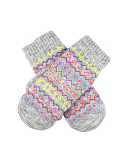 Women’s Jacquard Multi-colour Fair Isle Knitted Mittens