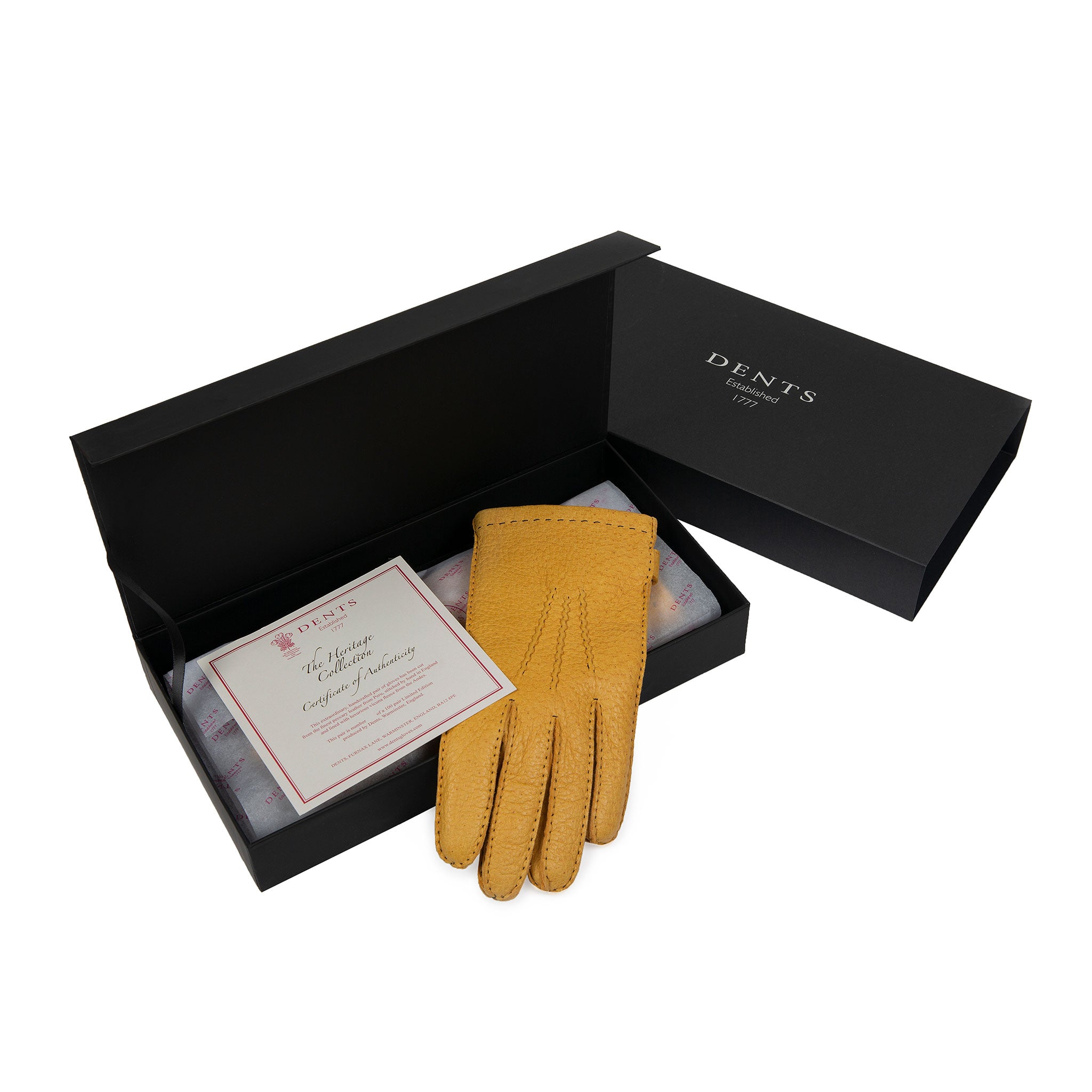 læder Ny mening bølge Wolseley | Men's Handsewn Vicuña Lined Peccary Leather Gloves | Dents
